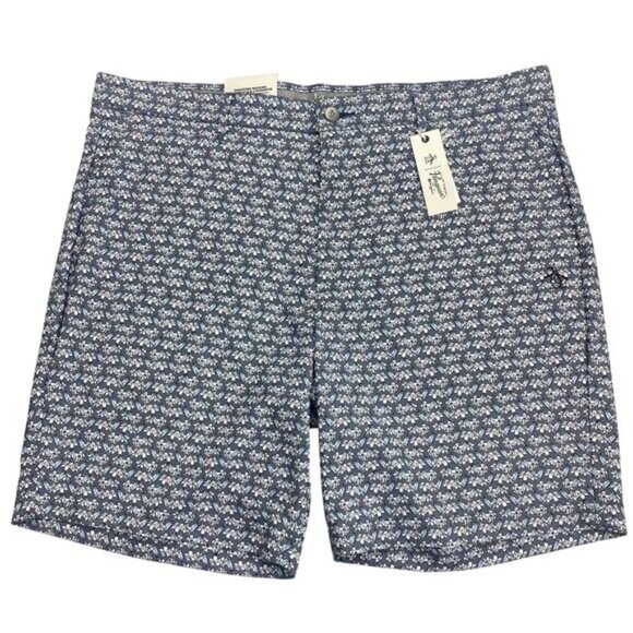 NWT ORIGINAL PENGUIN Men's Let It Be 8" Novelty Printed Golf Short Sz 38 Floral - Picture 2 of 6